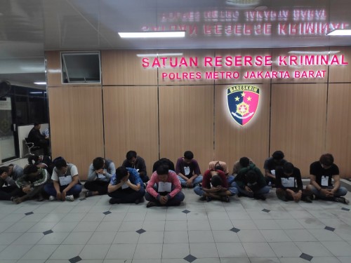 Para Perusuh Provokator yang Ditangkap oleh polres Metro Jakarta Barat